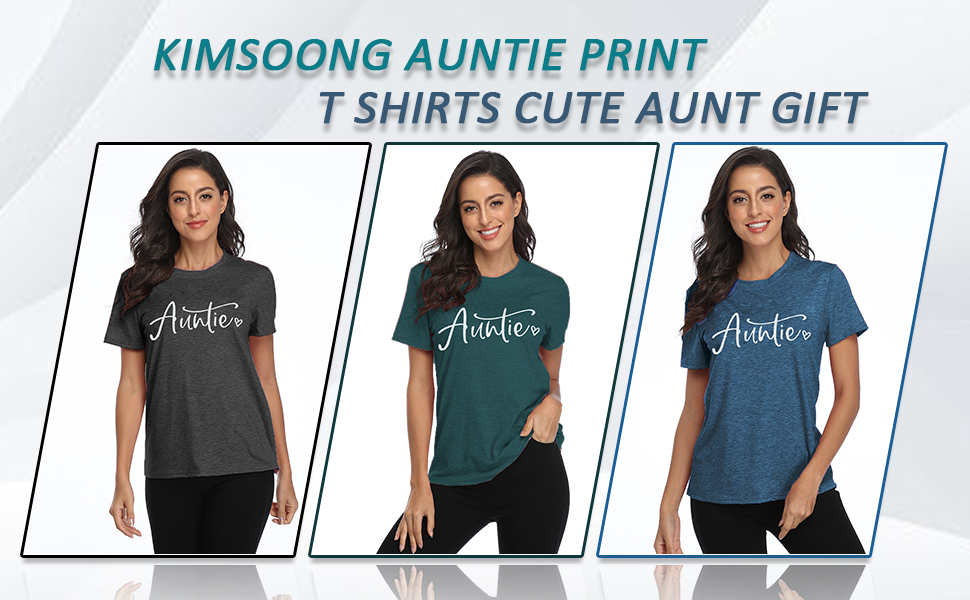 Auntie Shirts Women Cute Aunt Gifts Tee Shirts