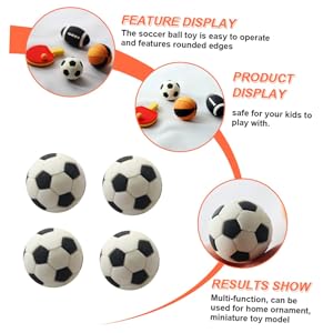 ミニチュアサッカーボール Amazon | HOLIDYOYO 4個ミニチュアサッカーボール ミニハウス用