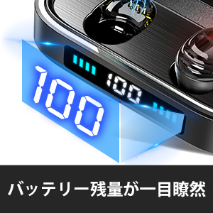 【小型で可愛い】Bluetooth イヤホン 【2020年新発売 IPX8完全防水】 ワイヤレスイヤホン 瞬時接続 LEDディスプレイ電量表示 Hi-Fi高音質 最大650時間待ち受け 8.0ノイズキャンセリング