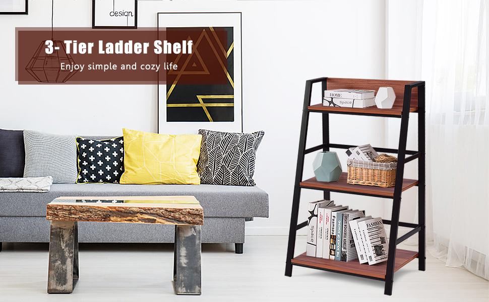 3-tier ladder shelf