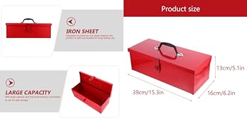 プロトの金属製工具箱（U S A MADE） Stanley Proto J9954-NA Proto General Purpose Tool Box Red