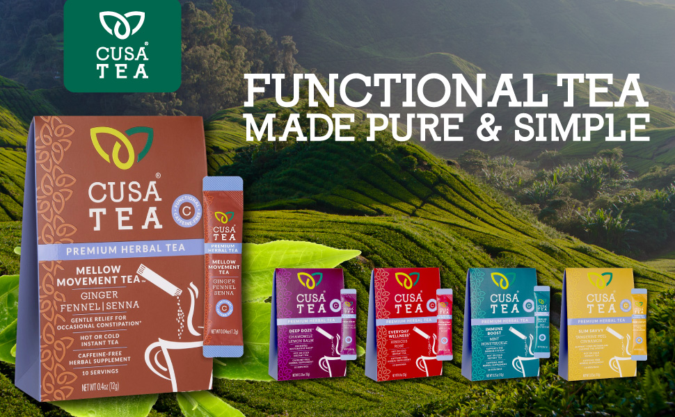 Cusa Tea Mellow Movement Herbal Tea Gentle Laxative Tea