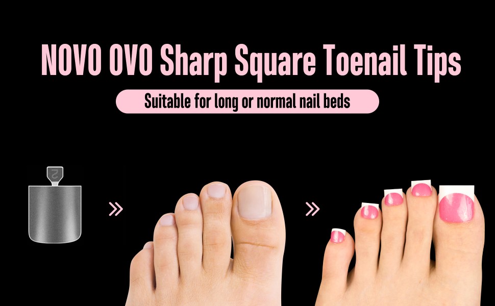 NOVO OVO Sharp square toenail tips