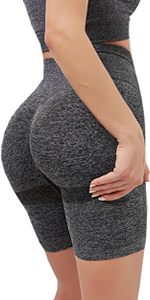 High Waisted Yoga Shorts for Women Butt Lifting Tummy Control Workout Shorts Leggings