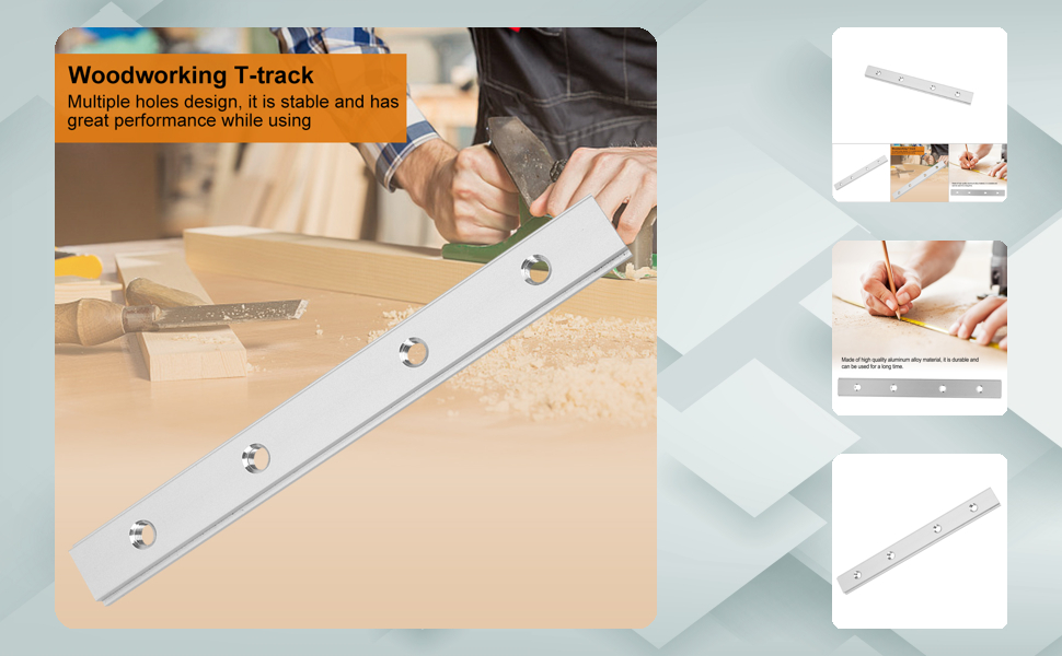 2x 440 Mm Slide Rail Tslot Rail for EINHELL TS 2025 Table Saw, Miter