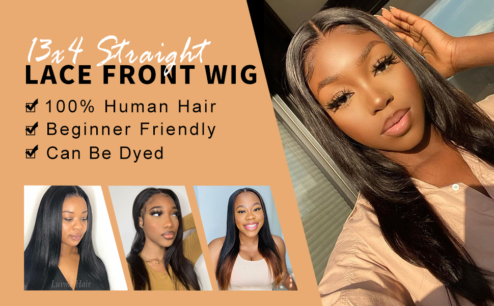LUVME HAIR Lace Front Wigs For Black Women Straight Human