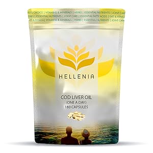 Cod Liver Oil, Vitamin A, Vitamin D, Omega-3 Fatty Acids, 550mg, One-a-Day, Softgels, Supplement