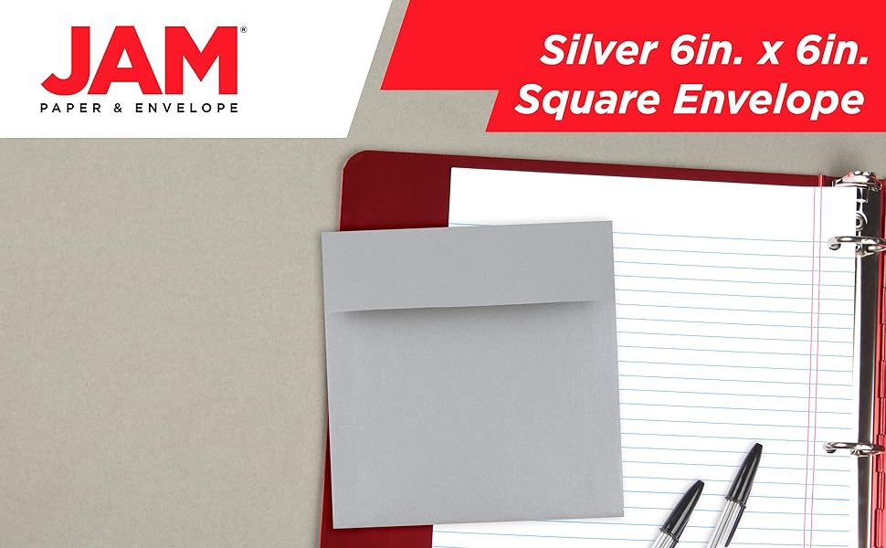 silver 6x6 envelope