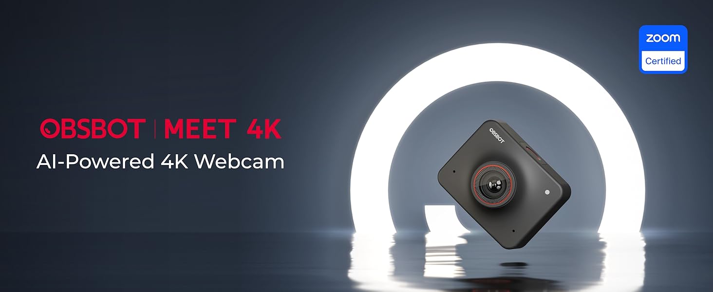 Amazon.com: OBSBOT Meet AI-Powered 4K Webcam, AI Framing
