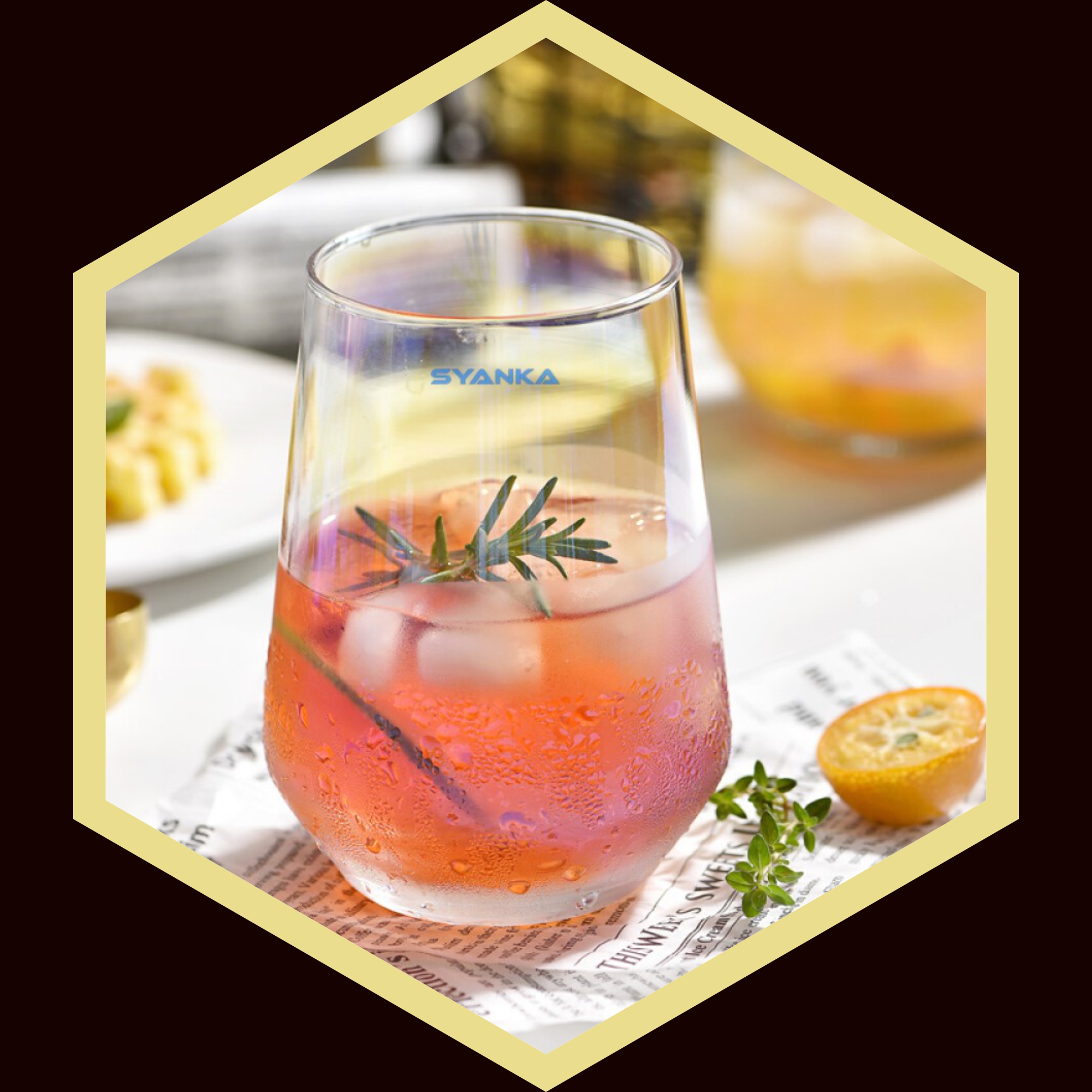 SYANKA Whiskey Glasses Set - Premium Italian Design -12