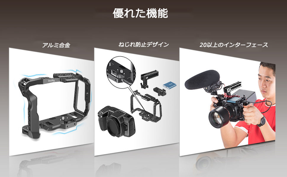 Amazon | SmallRig BMPCC 4K/6Kカメラ専用ケージ Blackmagic