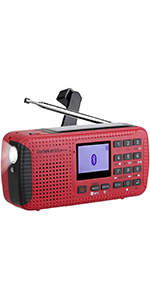 Retekess HR-11W Weather Radio AM FM NOAA Emergency Radio Solar Power ...