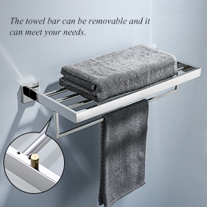 TURS 19 Pulgadas Baño Toalla Estante Almacenamiento ...