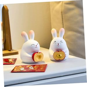 PIN FOR LOVE ウサギのフィギュア 6個セット Amazon.co.jp: NESTINGHO 1 ペア カップルうさぎの飾り カップル