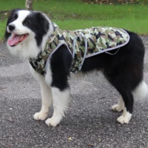 Pet Clothes Dog Waterproof Raincoat Winter Warm Vest Coat Reflective