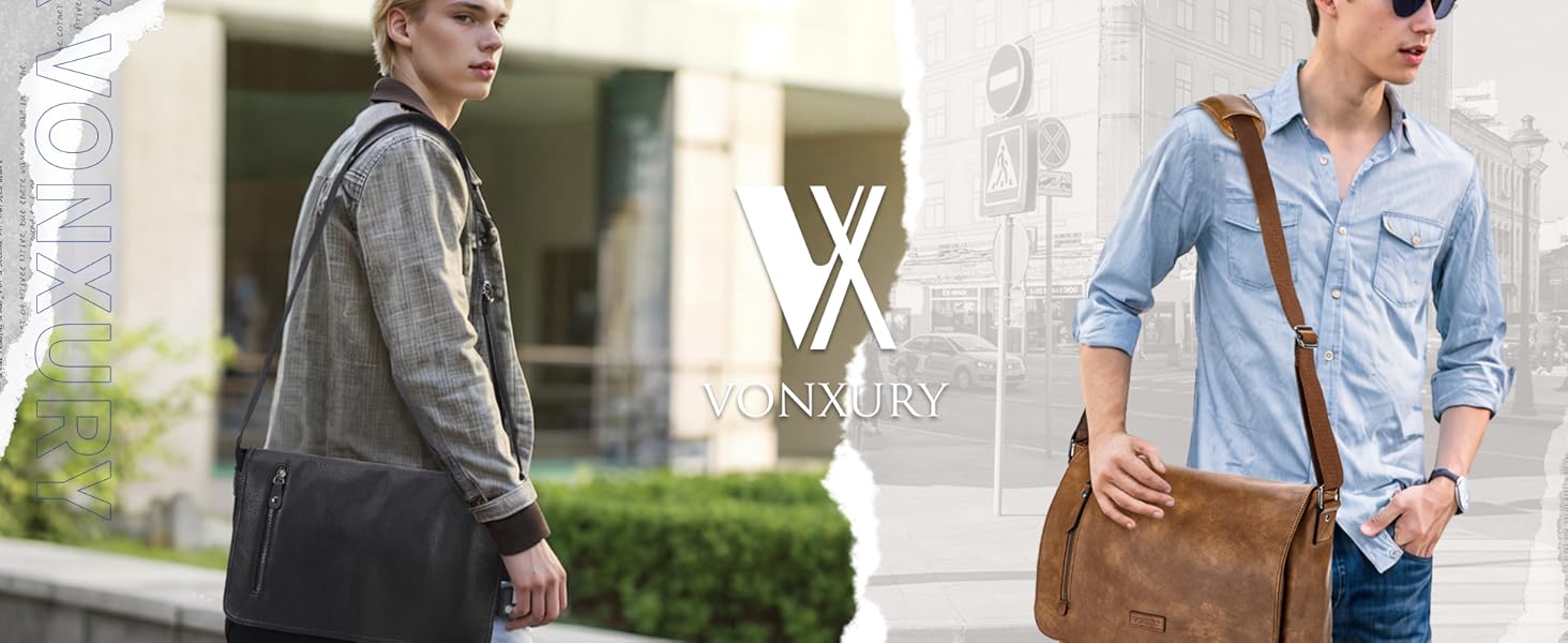 Amazon.com: Messenger Bag for Men and Women, Canvas Leather