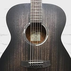 Tanglewood Blackbird Semi Acoustic Guitar, 6 Strings, Orchestra, Smokestack Black Satin Finish 4 SPN-UGL