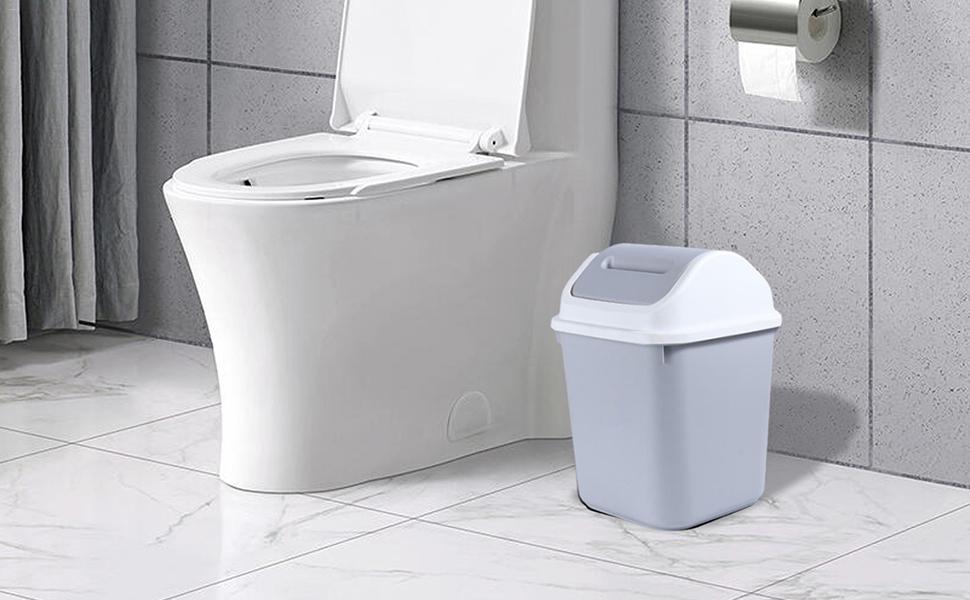 znutc Swing Garbage Can 10L Garbage Bin for Under Tables,Large