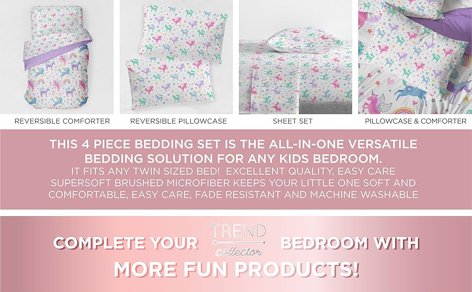 unicorn, Bed Set, Sheet Set