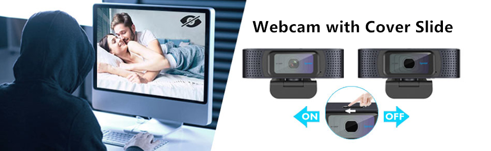 webcam with privacy cover