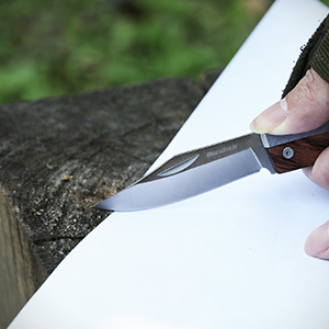 DURATECH Couteau De Poche Pliant Avec Poignée En Bois, Lame En Acier 7Cr17, Léger Et Compact Idéal Pour Pêche, Randonnée, Camping Ou Couteau à Fruits Usage Domestique 19 1