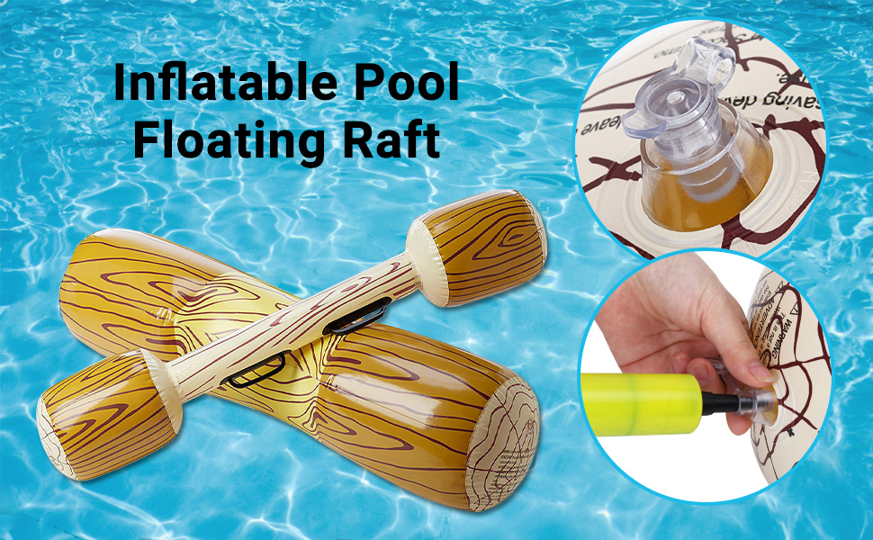 HeySplash Inflatable Swimming Pool Float, (2 Pack) Giant