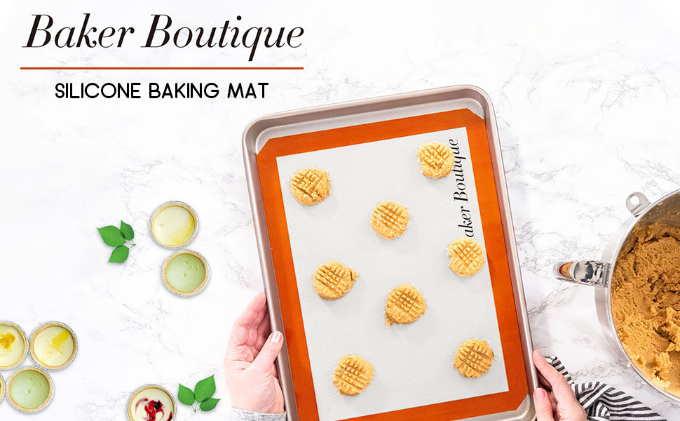 Silicone Baking Mat Set, Reusable Heat Resistant Nonstick