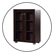 DeckUp Awana Book Shelf/Display and Storage Unit (Walnut, Matte Finish SPN-FOR1