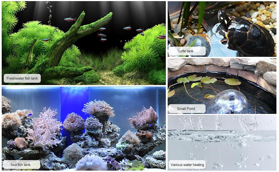 FREESEA 50 Watt Aquarium Submersible Betta Heater with