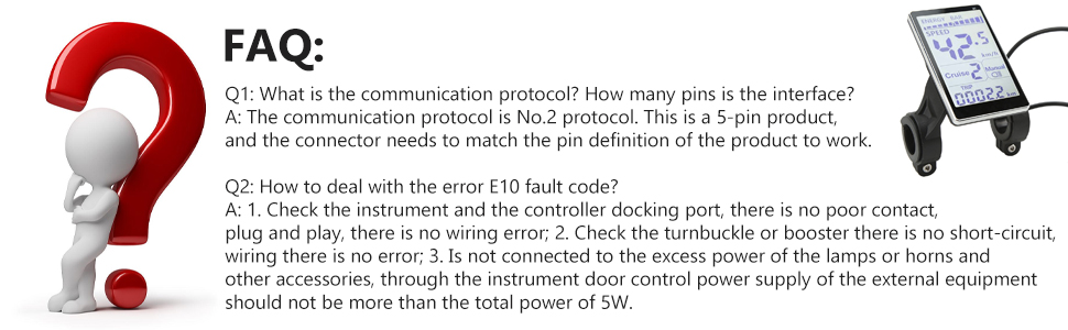 Electric Bike LCD Meter