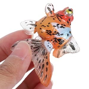 Amazon.co.jp: Gogogmee 4個 金魚 モデル リアル 金魚