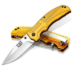 Amazon.com: Cat 980007 Drop Point Folding Every Day Carry