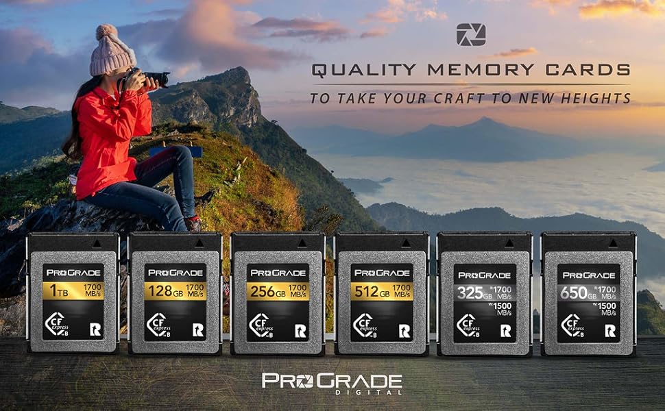 その他 ProGrade CFexpress Type B COBALT 325GB Purchase CFexpress Type B 1700 Memory Card (Cobalt