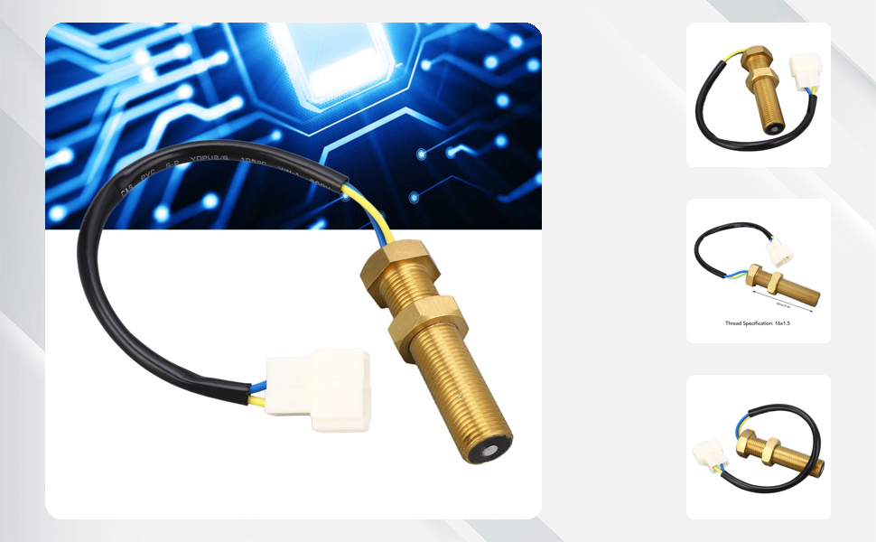 【168】※新品※【muta MARINE】FIELD SENSOR®︎ M16x1.5 Magnetic Rotate Speed Sensor Pick Up Sender Gear