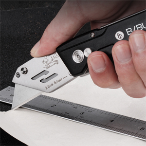 BIBURY Cutter Knife Portable Carpet Knife Professional Foldable Utility Knife with 15 Stainless Steel Blades