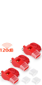 Whistle with Lanyard and Mouth Grip, Super Loud Sports Whistles, Perfect for Coaches, Referees