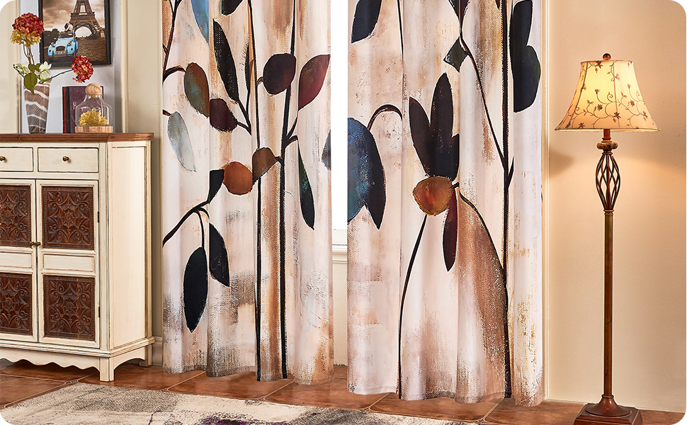 Printed curtains