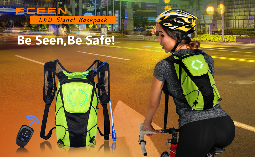 Led cycling backpack Clearance