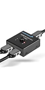 Fosmon HD8024 2-Port HDMI Bi-Directional Switch [Support 4K, Full HD1080p, 3D]