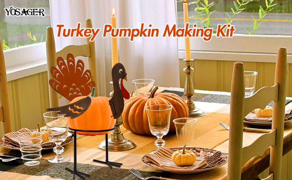 yosager Turkey Pumpkin Making Kit
