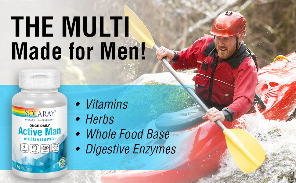 Solaray Once Daily Active Man Multivitamin 90 Capsules