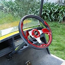 Golf cart steering wheel