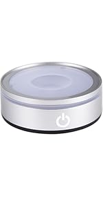 光るコースター 水晶玉 展示用