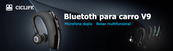 CIC fone de ouvido bluetooth