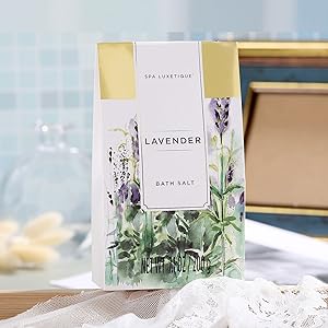 Pamper Gifts for Women-Spa Luxetique Spa Gift Set, 10pcs Lavender Bath Gift Set, Relaxing Bath Set with Bubble Bath, Body Lotion, Hand Cream, Mothers Day Gifts, Mum Birthday Gifts Christmas gifts 38 bath salts