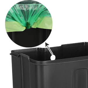 Poubelle 30L, Avec Pédale En Acier, Seau Intérieur, Couvercle, Fermeture Discrète, Hermétique, Pour Cuisine, Salon, Noir LTB01BK Par SONGMICS 12 LTB01BK