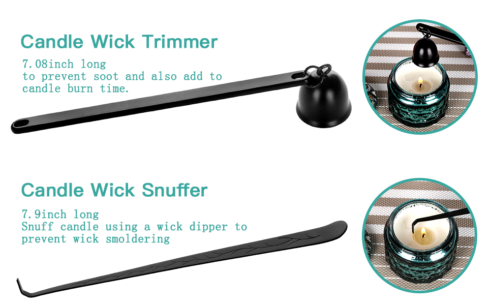 TIANGR Candle Accessory Set【Set of 3】 Candle Wick Cutter