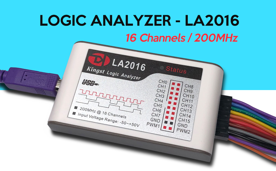 InnoMaker LA2016 USB Logic Analyzer Full 16 Channels 200MHz Sampling