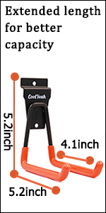 CoolYeah Slatwall Hook Large U Hook Garage Hook