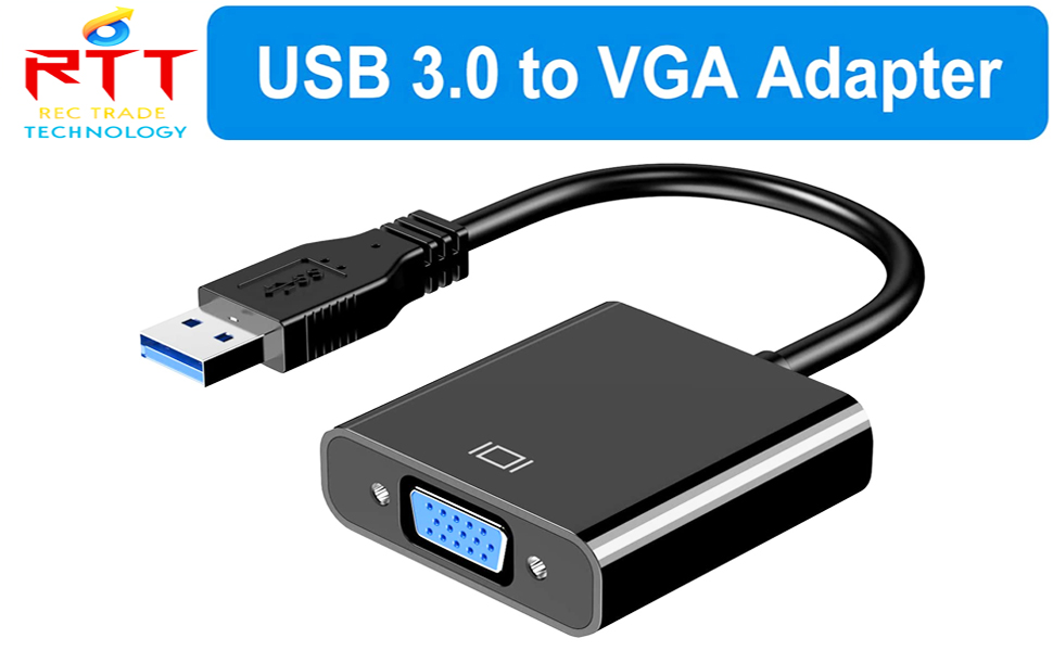 USB to VGA Adapter, USB 3.0/2.0 to VGA Adapter MultiDisplay Video